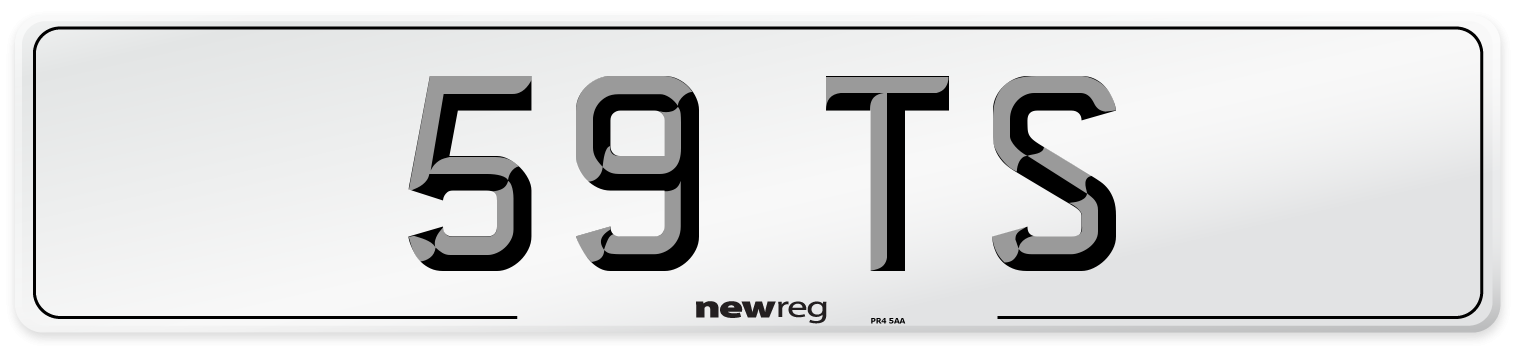 59 TS Number Plate from New Reg